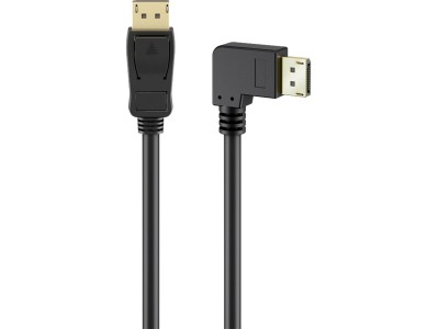 Kabel DisplayPort Stecker 90° > DisplayPort
