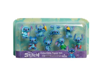Disney Stitch Sammelbox mit 8 Figuren