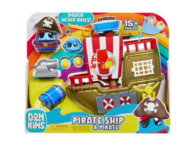 DohKins Pirate Ship Playset, Kneten