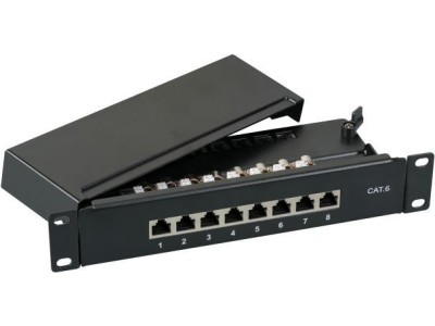 EFB-Elektronik Mini-Patchpanel STP 8xRJ45 Cat.6