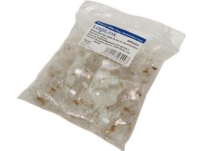 LogiLink RJ45 Stecker für Rundkabel, Kat