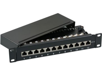 EFB-Elektronik Mini-Patchpanel STP 12xRJ45 Cat.6A