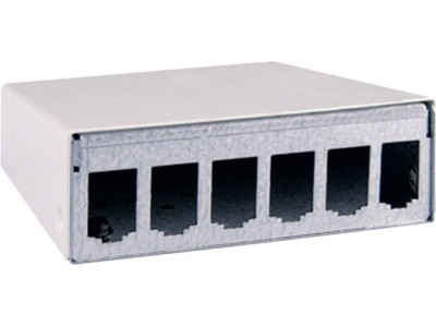 BTR Modul AP-Gehäuse reinweiß 6 Port