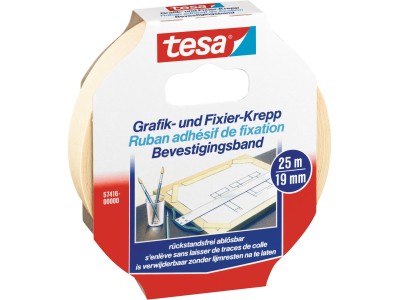 Tesa Grafik- und Fixierkreppband, 19 mm