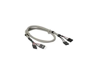 InLine USB Anschlusskabel 2xPF4/S - 2xPF4/B