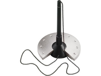 Helit Kugelschreiber-Ständer Silver, schwarz-silber mit schwarz