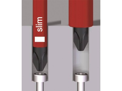 Wiha VDE Schlitz-Schraubendreher SoftFinish electric slimFix