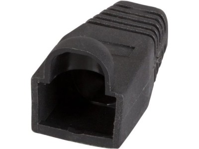 EFB-Elektronik Knickschutztülle RJ45 schwarz, mit Rastnasenschutz