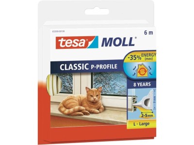 Tesa Moll CLASSIC P-Profil Gummidichtung, braun