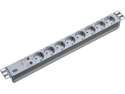 Bachmann 48,30cm (19)-Steckdosenleiste ÜSS, ALU