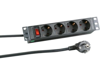 EFB-Elektronik 10- 1HE Steckdosenleiste 4 x