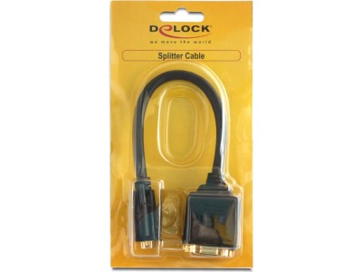 Delock Adapter DVI-I Stecker zu DVI-I