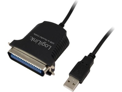 USB-Kabel LogiLink Parallel 1.80m schwarz
