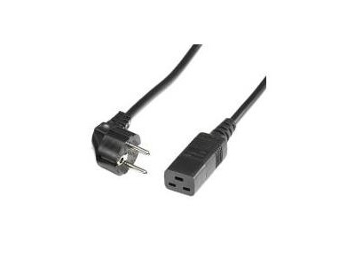 Bachmann Kabel Schuko-IEC320-C19 16A 3m schwarz