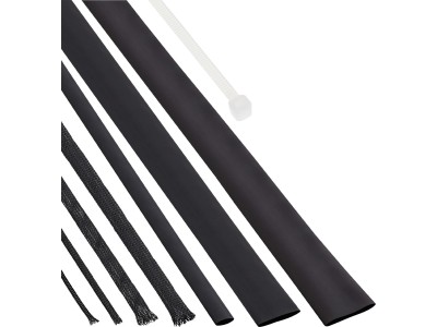 InLine Kabel Schlauch Set - black