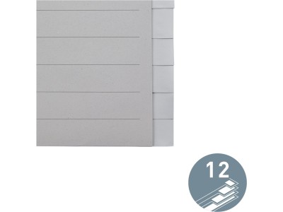 LEITZ Tauenpapier-Register, blanko, A4 Überbreite, 12-teilig
