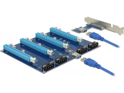 Delock Riser Karte PCI Express x1