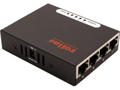 ROLINE Gigabit Ethernet Switch, Pocket, 4