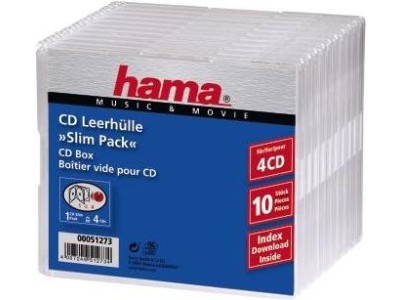 Hama CD-ROM Slim Pack 4 -