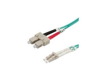 ROLINE LWL-Kabel 50/125µm OM3, LC/SC, türkis