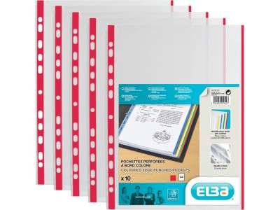 ELBA Prospekthülle, DIN A4 mit farbigem