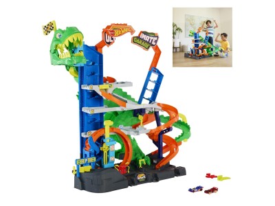 Hot Wheels City Ultimate T-Rex Garage
