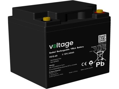 AGM Battery Voltage 12V 40Ah VE12-40