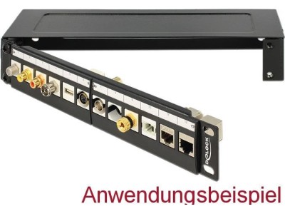 DeLOCK - Wandbefestigungsklammer für Patch Panel