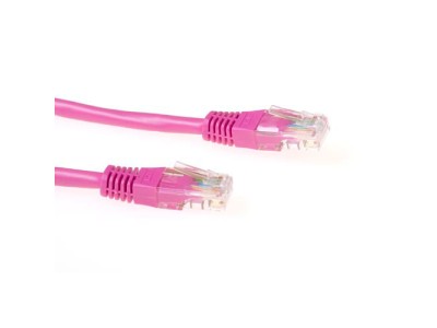 ACT Pink 10 meter U/UTP CAT5E