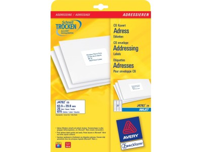 Avery Zweckform J4792 - Adressetiketten -