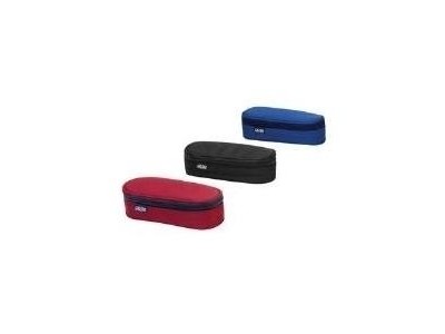 Herlitz Schlamper-Etui, aus Nylon, blau Klappe