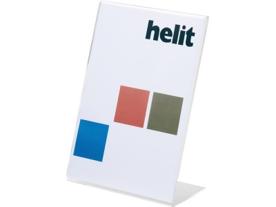 Helit Tischaufsteller, Acryl, DIN A5 hoch