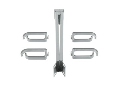 LogiLink - Stange Rack-Kabelaufbewahrung - Hellgrau