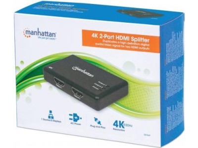 Manhattan 4K 2-Port HDMI Splitter -