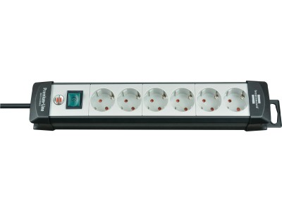 Brennenstuhl Premium-Line 6-fach schwarz/lichtgrau 3 m