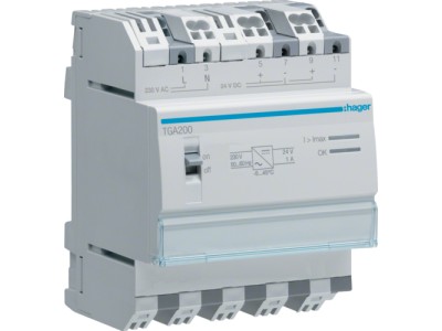 Hager TGA200. Anzahl der Pole: 4P
