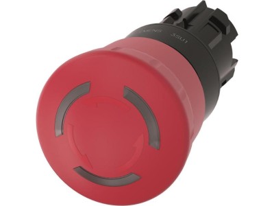 Not-Halt-Pilzdrucktaster beleuchtet 22mm rund rot (3SU10011HB200AA0)