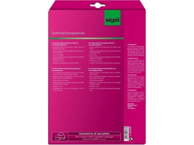Sigel LF619 - Overhead-Transparentfolien - 125