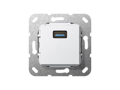 GIRA 568203. Buchsen-Typ: USB. Produktfarbe: Weiß