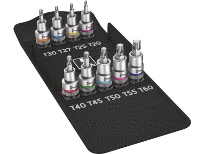 Wera Innen-TORX Steckschlüssel-Bit-Einsatz-Set 9teilig 1/2 (12