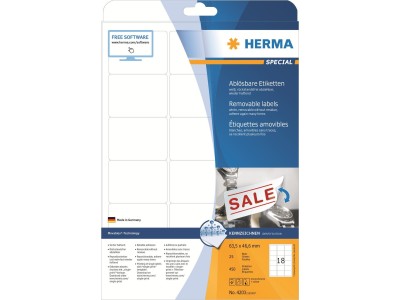 HERMA Special - Self-adhesive removable matte