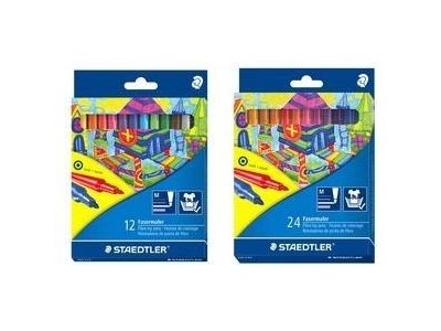 STAEDTLER Fasermaler Noris Club, 24er Kartonetui