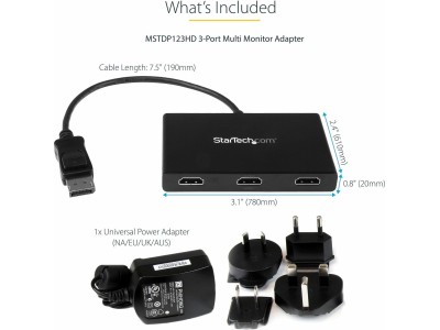 StarTech.com MST Hub DisplayPort to