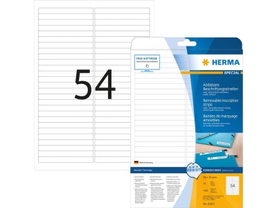 HERMA Ablösbare Beschriftungsstreifen A4 96x10 mm