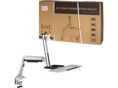 LogiLink Sit-Stand Workstation - Tischhalterung für