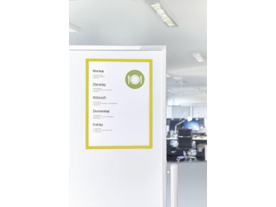 Magnetoplan Magnet-Sichtfenster Magnetofix, A4, gelb magnethaftend