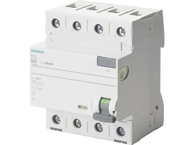 Siemens FI-Schutzschalter 4polig 63 A 400