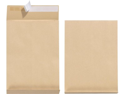 Herlitz Faltenversandtasche, DIN B4, ohne Fenster