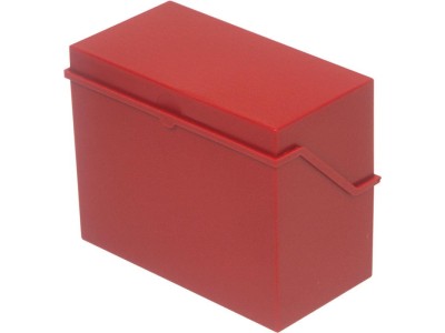 Helit Klein-Karteikasten A5 quer, rot, unbestückt