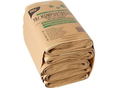 PAPSTAR Kompostbeutel, braun, 10 Liter aus